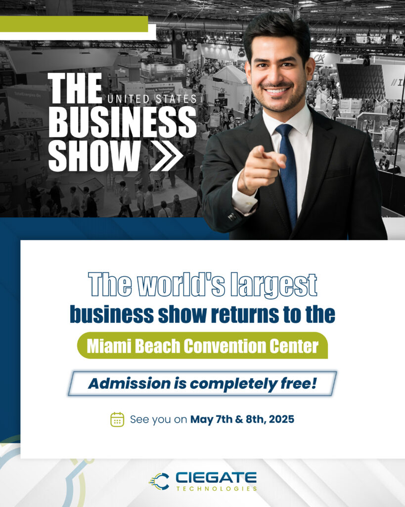 Visit Ciegate Technologies at The Business Show – Stand B444